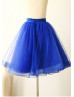 Royal Blue Navy Blue Satin Belt Tulle  Skirt Royal Blue Navy Blue Satin Belt Tulle  Skirt